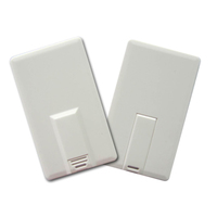 Logo personnalisé clés USB 2.0 cartes de visite disque plastique 32 Go 256 Go carte mémoire stylo promotionnel clés USB 2.0 personnalisées