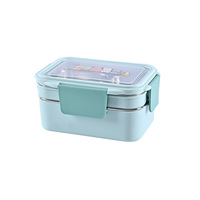 Wadah makanan dapur, wadah makanan anak-anak, kotak penyimpan makanan Stainless Steel 304, lapisan ganda, vancheira