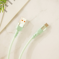 Câble de données USB Type-C tressé SD-267 KIKI 6A 120W 1M avec connecteur rotatif à 180° pour appareils iOS et Android