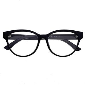 Gafas Qianai Cat Eye con Montura TR90 Anti Luz Azul para Mujer, de Alta Gama, Borde Perlado, Montura Negra, Forma Ovalada Ancha - Product Image 4