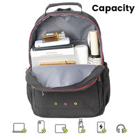 Sac à dos scolaire pour étudiants, style tendance, 20-36L, nylon imperméable avec ceinture à coussin d'air, léger pour une utilisation quotidienne en ville