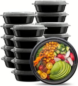 Boîtes de conservation hermétiques 900 ml, contenants alimentaires ronds en plastique réutilisables de 7 pouces, compatibles micro-ondes - Product Image 4