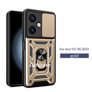 Lichicase ฝาหลังป้องกันหลายชั้นสำหรับ <span class=keywords><strong>VIVO</strong></span> X200 Pro 5G TPU PC ห่วงโลหะขาตั้งเคสโทรศัพท์มือถือ - Product Image 5