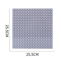16x16 Studs Blok Bangunan Plastik ABS Alas Hijau Model Mainan Edukatif Set Konstruksi untuk Anak-anak