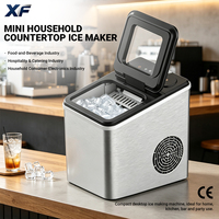 Machine à glaçons portable XF pour comptoir, mini-machine à glaçons avec une capacité de 1,5 kg, compatible 110V/220V, garantie 1 an pour un usage domestique