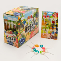 Sucettes en forme de bâtonnets de glace, bonbons durs, bâtonnets de bonbons sucrés, formes et saveurs variées pour enfants