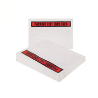 Sobres de Plástico Transparente con Logotipo Personalizado para Lista de Empaque, Funda Adhesiva para Etiquetas de Envío