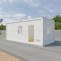 Villa préfabriquée de luxe en conteneurs de 40 pieds, maison modulaire multi-étages avec 3 chambres, 2 salles de bain, salon et bureau à domicile
