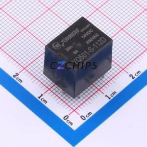 YQ501-S-112D Automotive Relay Through hole Component THT,15.5x12.2mm Relay 12V 1 Changeover: 1C SPDT-Changeover::: 5 20A-14VDC - Product Image 1
