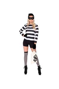 Disfraz de ladrona neutra para mujer de Halloween con accesorios para fiesta de adultos, conjunto de disfraz para actuación - Product Image 5