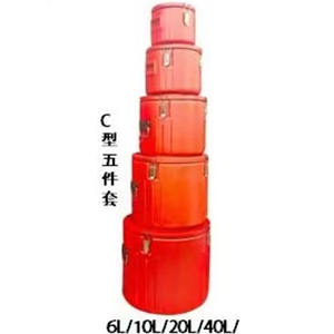 กล่องเก็บความเย็นน้ำแข็งทรงถังเก็บความเย็นสองชั้นขนาดใหญ่พิเศษกล่องใส่อาหารสำหรับงานเลี้ยงและปิกนิก - Product Image 4