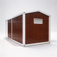 Maison modulaire préfabriquée SKYLINE à montage rapide, bâtiment portable à toit en pente pour bureau de chantier et logement des travailleurs