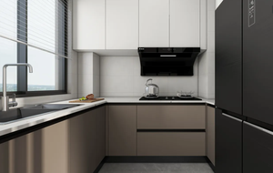 مجموعة أثاث خشبية حديثة وبسيطة متعددة الأغراض تشمل خزانة مطبخ ومكتب للأطفال وسرير وخزانة ملابس للغرفة وتخزين لغرفة المعيشة/المدرسة - Product Image 6