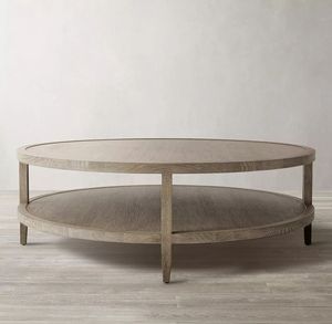 High Quality Home Modern <b>Round</b> Oak Solid Wood Tea Living Room Furniture <b>Wooden</b> <b>Coffee</b> <b>Table</b> - Product Image 1