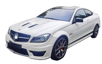 Nouveau kit carrosserie large AMG pour Mercedes Classe C W204 : pare-chocs avant à clipser, extensions d'ailes, jupes latérales, boulons arrière, capteur d'aide au stationnement