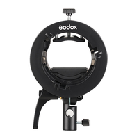 Soporte de Flash Tipo S Godox S2 con Montura Bowens, Plegable y Portátil, Accesorio de Rejilla para Softbox, Snoot, Speedlite, Uso en Exteriores