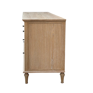 HL512 francese Vintage camera da letto mobili in legno massello armadio per vestiti cassettiera 6 cassetti cassettiera - Product Image 3