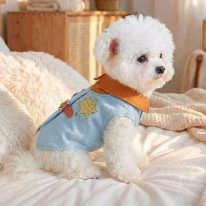 Chaqueta de Vaquero con Estrella de Cinco Puntas para Perros Pequeños y Cachorros de PETCIRCLE, Cómoda para Primavera y Otoño - Product Image 2