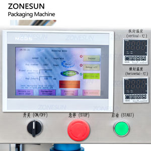 Machine de remplissage et de scellage automatique de sachets irréguliers ZONESUN ZS-FS240L, machine d'emballage VFFS pour gel énergétique en pâte - Product Image 2