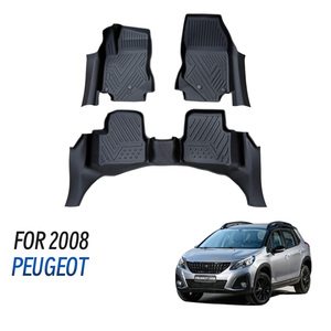 Tappetini Auto 5D in TPE Personalizzati all'Ingrosso, Spessore 3,5 mm, Set da 3 Pezzi per <span class=keywords><strong>Peugeot</strong></span> <span class=keywords><strong>2008</strong></span> - Product Image 4