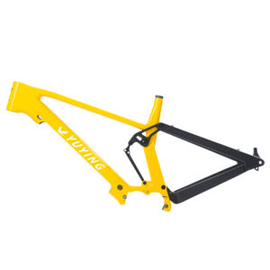 Bafang M510/560 Cadre de suralimentation à couple moyen pour adultes <span class=keywords><strong>VTT</strong></span> électrique en fibre de <span class=keywords><strong>carbone</strong></span> entièrement <span class=keywords><strong>suspendu</strong></span> avec frein à disque Bicicleta - Product Image 1