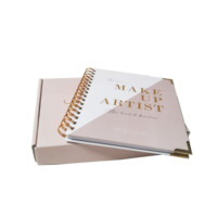 Agenda personnalisé 2024 12 semaines planificateur annuel Journal carnet de notes à reliure en fil d'or avec stylo et boîte-cadeau