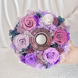 Nouvelle Idée Coffrets Cadeaux Saint Valentin Fleur de Rose Éternelle Cadeau de Mariage <span class=keywords><strong>Pas</strong></span> <span class=keywords><strong>Cher</strong></span> Rose Préservée Avec Bougie Vraies <span class=keywords><strong>Fleurs</strong></span> Préservées Fraîches - Product Image 3