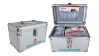 Boîte à médicaments Firstar, boîte de rangement sécurisée pour médicaments, boîte de premiers secours d'urgence, fermeture à clé, construction en alliage d'aluminium, CE