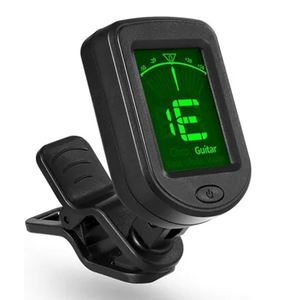 HUASHENG 기타 전기 튜너 클립 색채 디지털 튜너 어쿠스틱 클래식 일렉트릭 기타 바이올린 우쿨렐레 베이스 - Product Image 1