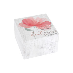 Caja de almacenamiento de <span class=keywords><strong>madera</strong></span> para el hogar Jinn, estilo Art Deco, decoración del hogar pintada a mano para envolver regalos, modelo tallado, pintura de amor - Product Image 1