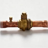 Vanne d'angle de service Trane VAL11195 en laiton, accessoire de vanne de réfrigérant pour systèmes CVC et refroidisseurs industriels
