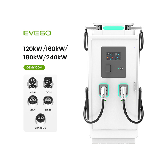 Oem Floor-standing Fast Charging Station CCS1/CCS2/GBT Electric Car Charger Station IP54 DC 160kW Charger