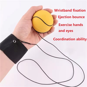 Cổ tay bóng bouncy với loại dây cao su trẻ em kéo lại pinball Bouncer Vòng mùa xuân bóng ít đồ chơi cậu bé - Product Image 2