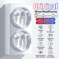 Écouteurs intra-auriculaires filaires HiFi 3,5 mm avec micro pour iPhone 16 15 Huawei Xiaomi – Casque portable filaire