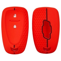 Vente en gros d'usine, étui de protection pour clé de voiture en silicone de haute qualité, texture nid d'abeille, protège-clé de voiture à distance pour Chevrolet