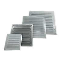 Excellente offre grilles de ventilation de grille d'aération de volet en aluminium 15X15 Cm avec moustiquaire