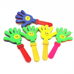 Customized logo plastic PP noise maker hand clap toy plastic clapping hands