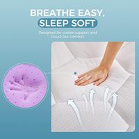 3 Zoll Doppelschichtige Extra Dicke Kühlende Gel-Memory-Foam-Matratzenauflage Twin-Größe Weiche Pillow-Top-Matratzenauflage zur Rückenschmerzlinderung