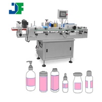 Applicateur d'étiquettes de pot rond Jianfeng Machine d'étiquetage d'étiquettes de bureau de bouteille de vin semi-automatique