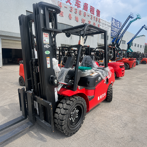 New 3.5 Ton Diesel Forklift Internal Combustion Counterbalance Heavy Load Truck Three Stage Mast Seated Operation For Port Wharf