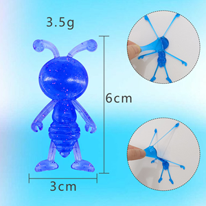 Juguete de hormiga pegajosa antiestrés, lindos regalos promocionales Unisex, Animal elástico, TPR suave, diseños personalizados, juguetes de hormigas para cápsulas - Product Image 6