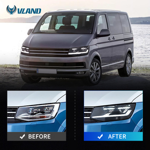 Conjunto de Faros Delanteros LED VLAND para Actualización de Faros Delanteros para VW Volkswagen Transporter <span class=keywords><strong>Multivan</strong></span> Caravelle T6 2015 2016 2017 2018 2019 - Product Image 4