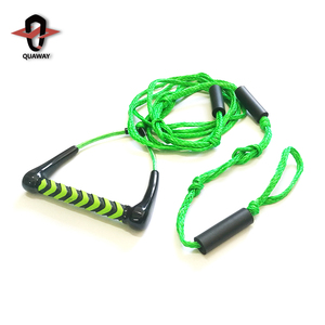 <span class=keywords><strong>Wakeboard</strong></span> เชือกเล่นสกีน้ำ,เวคบอร์ดมือจับพิมพ์ลายสีเหลืองสีเขียว - Product Image 1