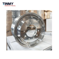 Bagian truk Trailer tugas berat aluminium Aloi tempa 5 lubang pelek roda