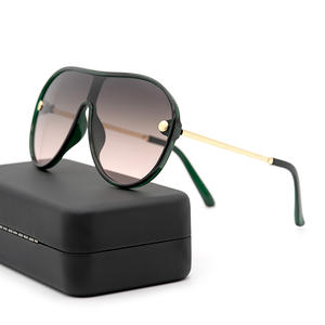 Kacamata Wanita VIFF HP20056 Deep Green <span class=keywords><strong>Pilot</strong></span> Retro Vintage Oversized Sunglasses 2024 - Product Image 3