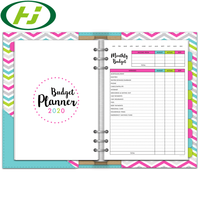Lieur de feuilles format A5 de 12 mois, planificateur d'argent personnel avec enveloppe