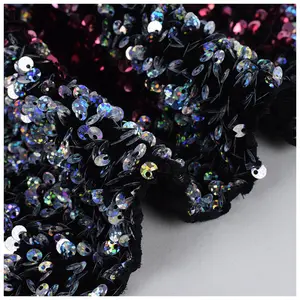 4 <span class=keywords><strong>Way</strong></span> Stretch Thêu Nhung Nhảy Váy Sequin Vải - Product Image 2