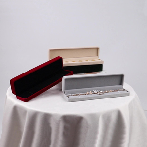Wholesale Factory OEM ODM Gray Flocked Velvet Jewelry <b>Box</b> Set Custom Logo <b>Ring</b> Earring Necklace Luxury Gift Packaging <b>Ring</b> <b>Box</b> - Product Image 6