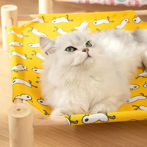 คุณภาพสูงแฟชั่นผ้าลินินเตียงสัตว์เลี้ยงไม้เตียงแมวสี่ฤดูกาลสากล - Product Image 3