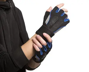 Guantes antideslizantes de medio dedo para ciclismo de montaña, para hombre y mujer, protección solar, para escalada, motocicleta y carreras
